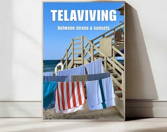 Tel Aviv Poster Print — TELAVIVING — Israel Wall Art