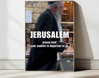 Jerusalem Poster Print — Israel Wall Art