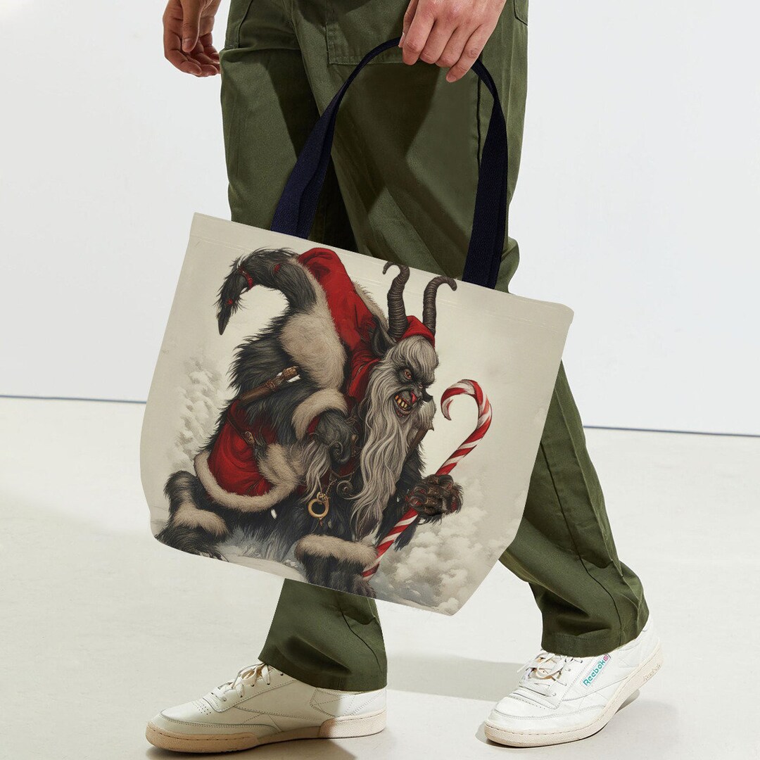 Krampus Print Pattern Backpack