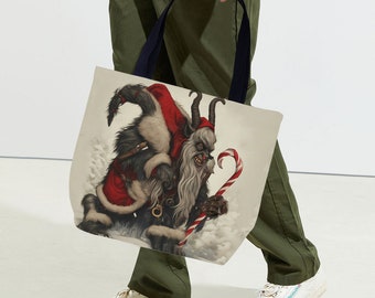 Krampus Holiday tote bag
