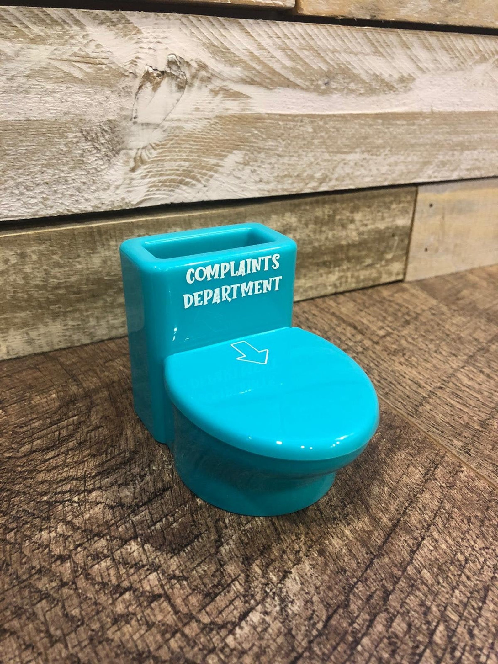 Personalised Mini Toilet Desk Tidy Office Stationery Organiser Etsy