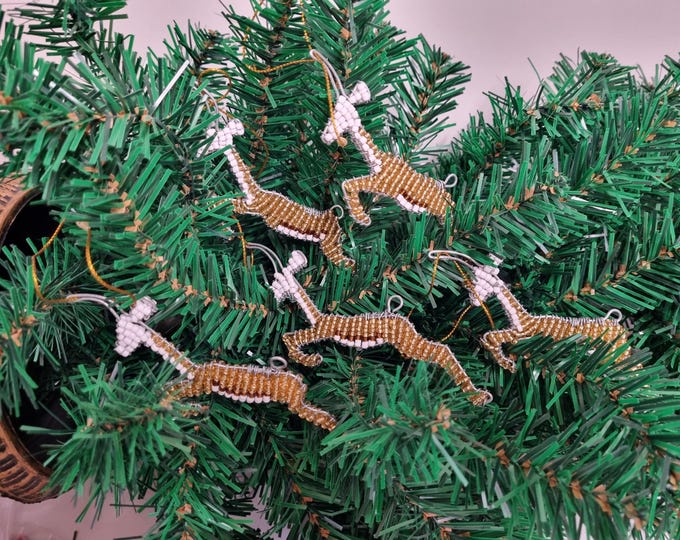 Springbuck/Springbok Christmas Tree Decoration - Unique Beaded South African - Handmade in South Africa