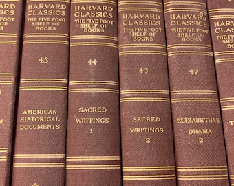 The Harvard Classics. The five foot shelf of books 22-50 only.  1910
