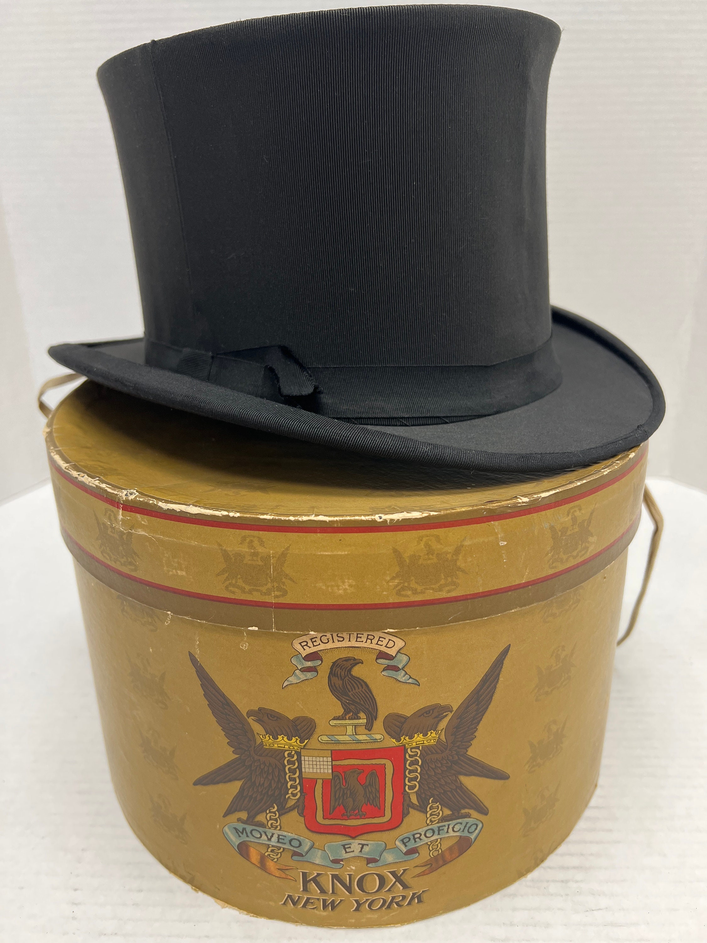 Vintage Knox Top Hat New York Extra Quality W/ Original Box Vintage Knox Top Hat New York Extra Quality W/ Original Box