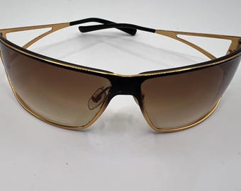 Versace MOD 8071 707 Sunglass FRAMES ONLY Black Orange Full  display picture 1