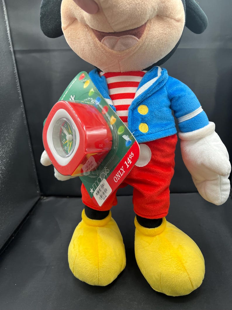 Vintage 2009 Macy's Holiday Sailor Mickey Mouse Plush with Clock – Limited Edition bild 4