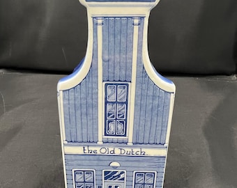 Vintage Delftware Style Ceramic House