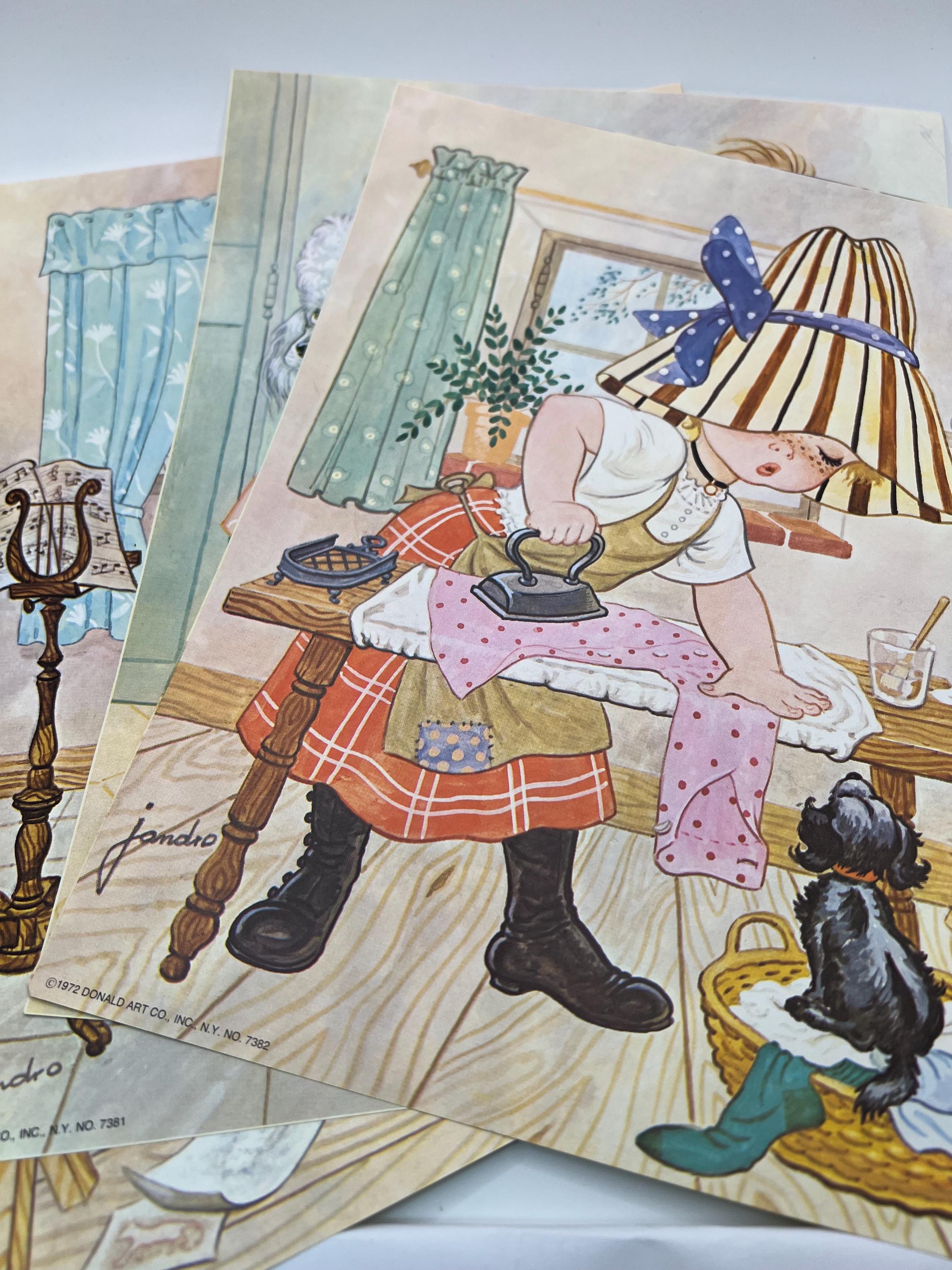 Donald Art Co.INC.NYNo.7895 プリント印刷紙【3枚 Donald Art Co.INC.NYNo.7895 プリント印刷紙【3枚 1956 Asian