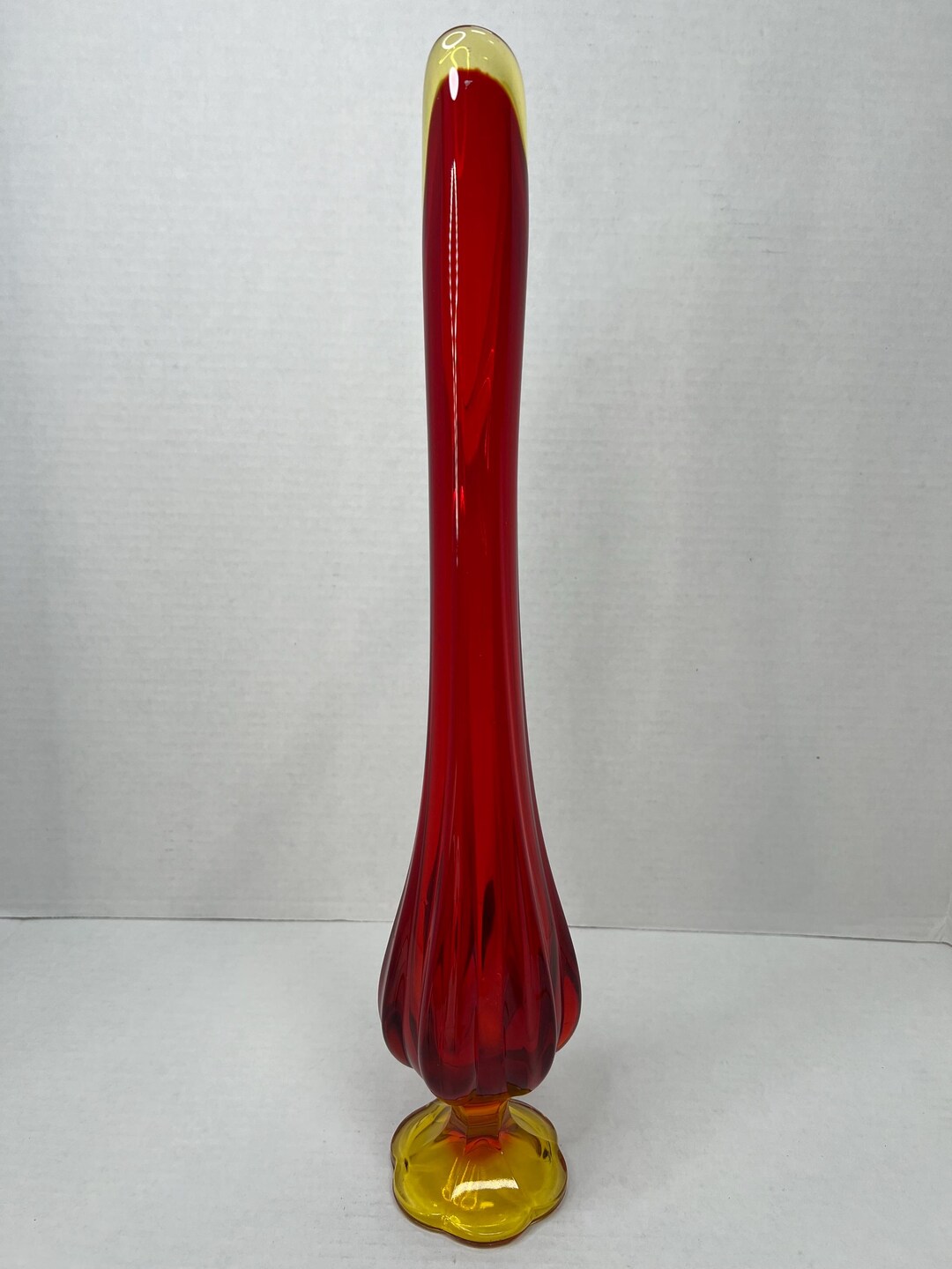 Vintage L.E. Smith Brown Amber Glass 10