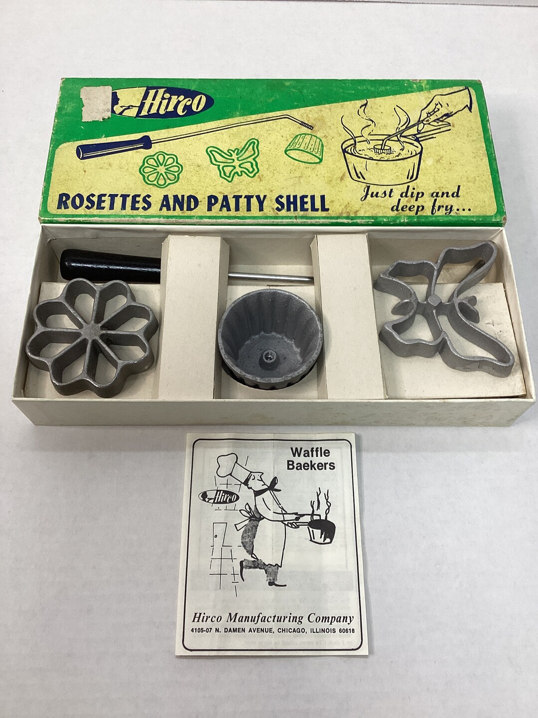 Vintage Hirco Rosettes and Patty Shell Maker in Original Box Etsy