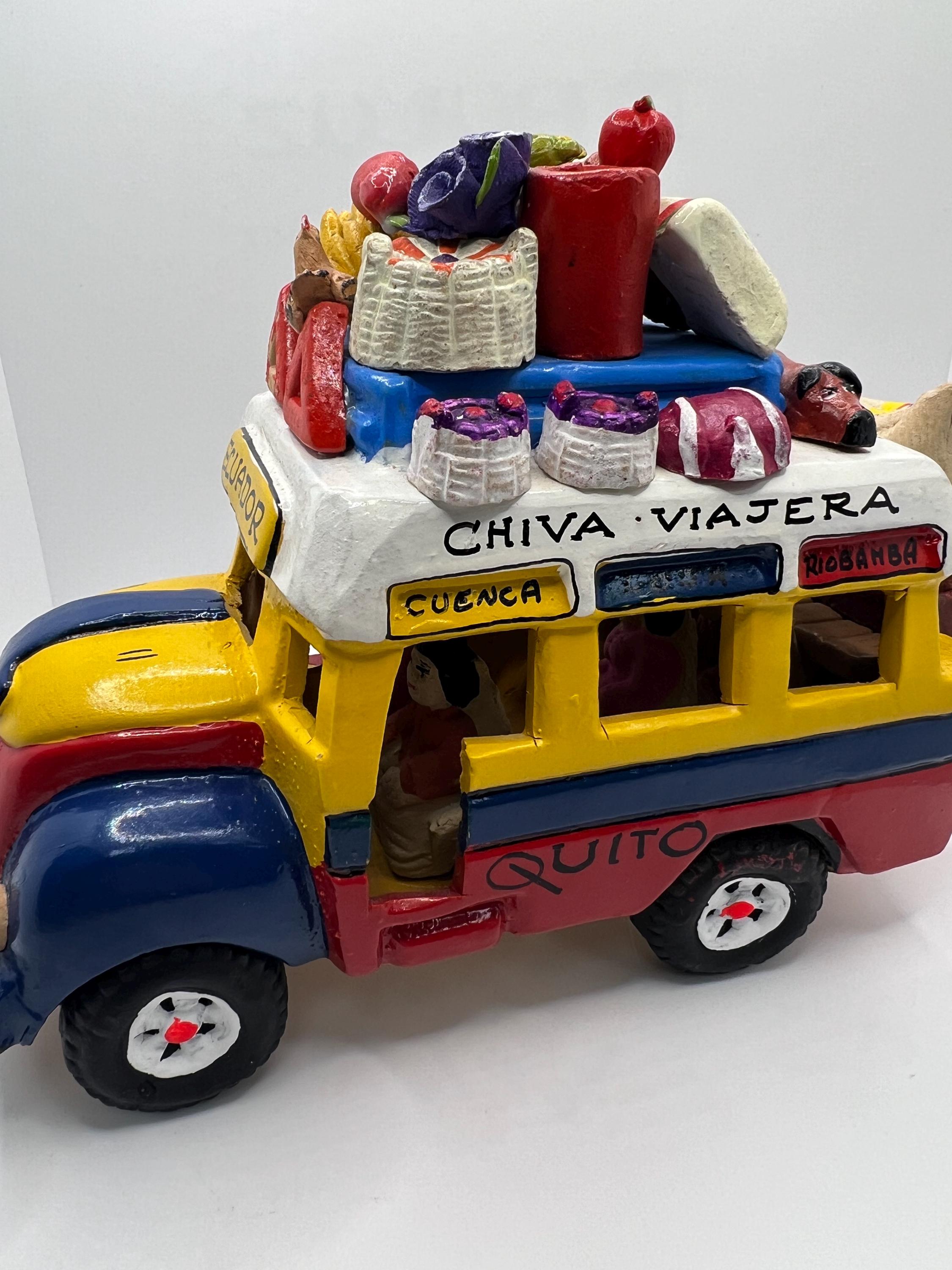 Ecuador Colorful Clay City/town Bus. Chiva. the Detail is