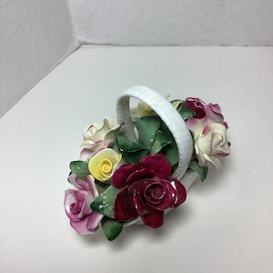 Hadleigh Fine bone China made in England floral basket beautiful work