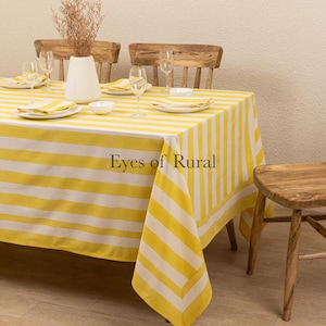 Beach Bright Yellow Indian Block Print tablecloth, Floral Cotton Table Cover, Table Runner Napkins Gift For Housewarming, Cloth for sale