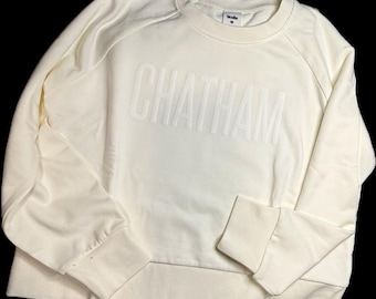 Custom Crop Sweatshirt Puff Letters