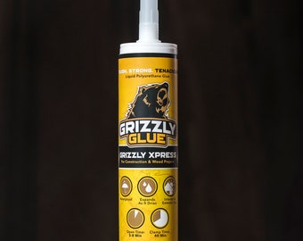 Grizzly Xpress polyurethaanlijm: snelle hechting, waterdicht (12 stuks)