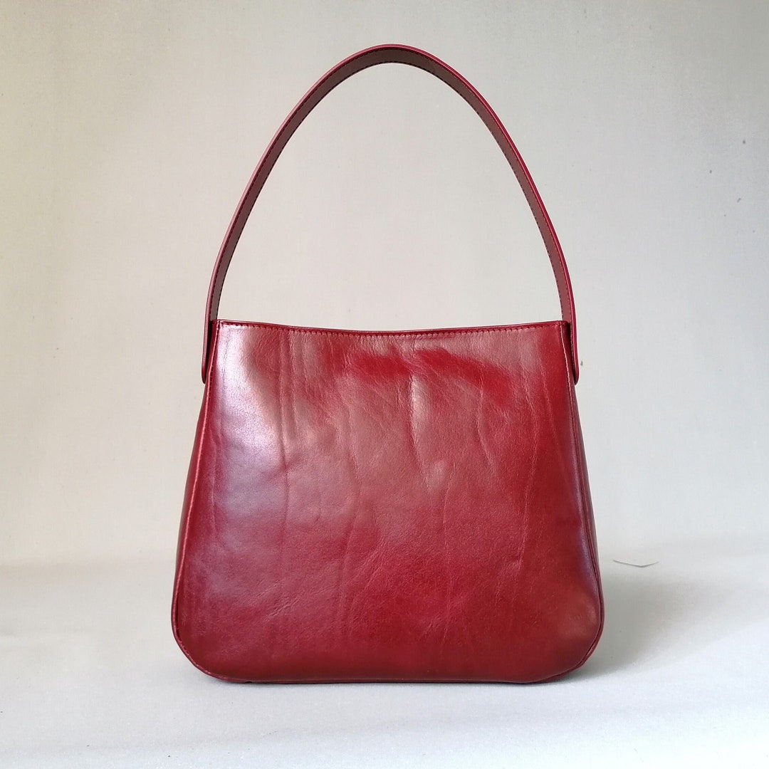 Italian Leather Hobo Bag, Lightweight Shoulder Bag, Handmade in Italy ...