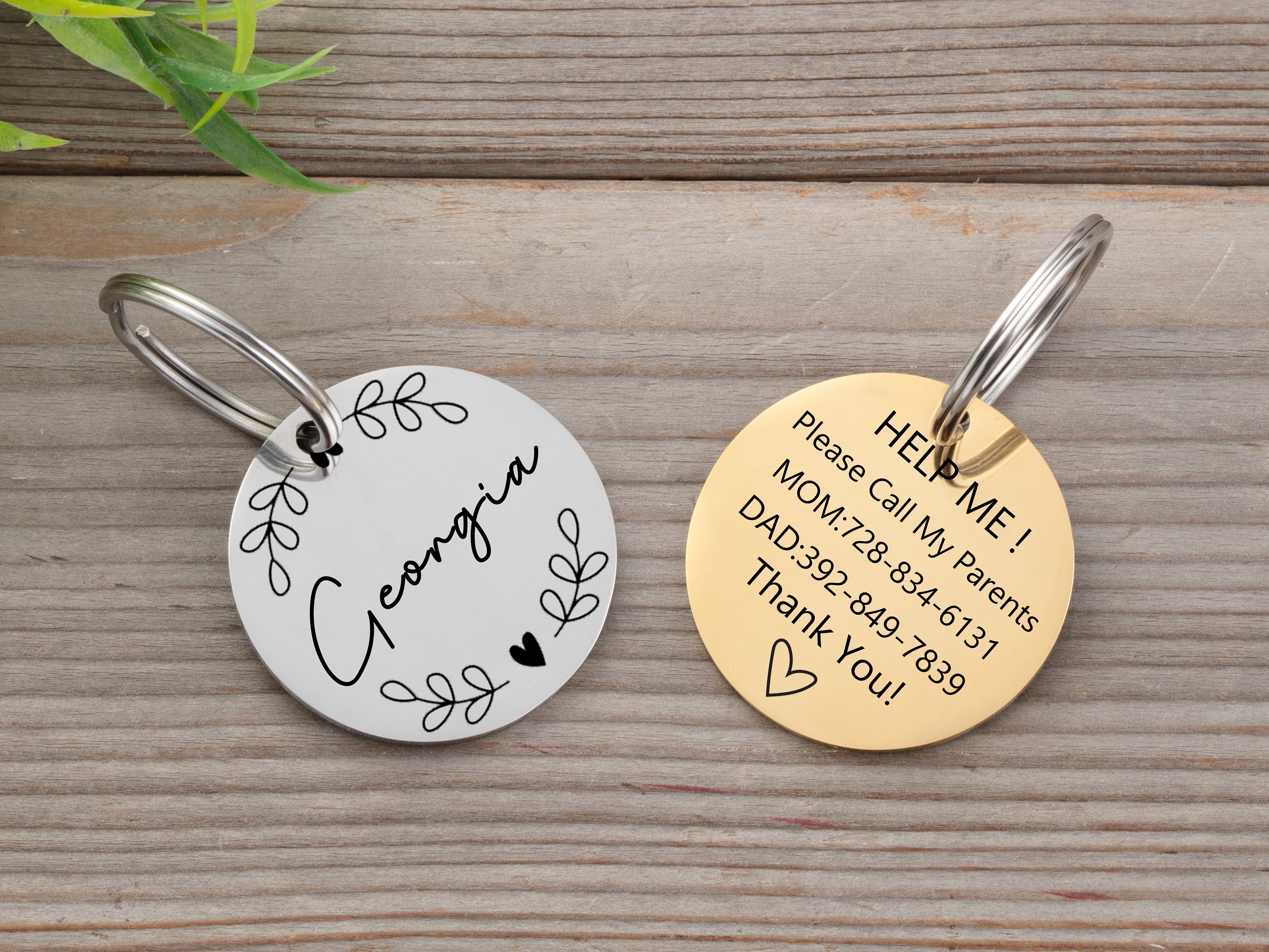 Microchipped dog tagPersonalized pet dog ID tag dog ID Etsy
