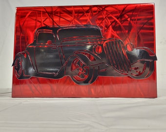 32 Ford Coupe Steel Wall Art