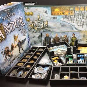 Legends of Andor - The eternal Cold® Organizer - Blueprint (english) compatible with this board game (.pdf)