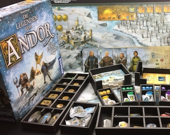 Legends of Andor - The eternal Cold® Organizer - Blueprint (german) compatible with this board game (.pdf)