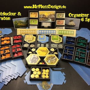Organizer - Blueprint (german) compatible with Catan® Explorers & Pirates (.pdf) up to 6 players