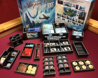 Sleeping Gods Distant Skies® Organizer - Blueprint (english) compatible with this board game (.pdf)