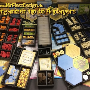 Organizer - Blueprint (english) compatible with Catan® & Expansions (.pdf) up to 4 players