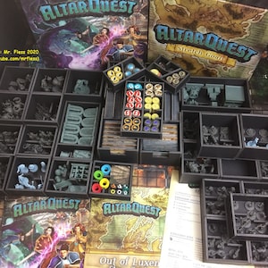 Altar Quest® Organizer - Blueprint (english) compatible with this board game (.pdf)