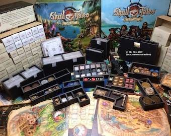 Skull Tales: Full Sail!® Organizer - Blueprint (spanish) compatible with this board game (.pdf)