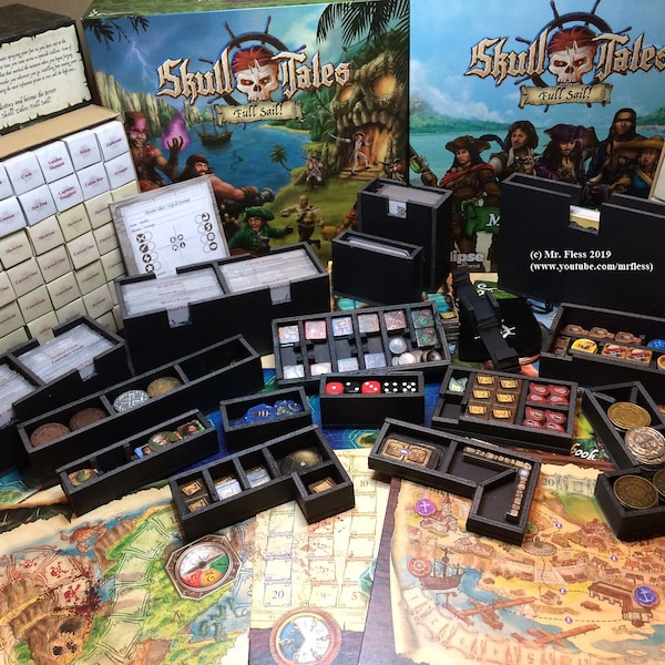 Skull Tales: Full Sail!® Organizer - Bauplan (englisch) kompatibel mit diesem Brettspiel (.pdf)