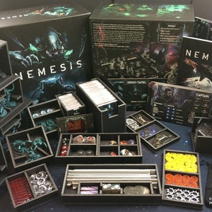 Nemesis® & Expansion Organizer - Blueprint (Inglês) compatível com este jogo de tabuleiro (.pdf)