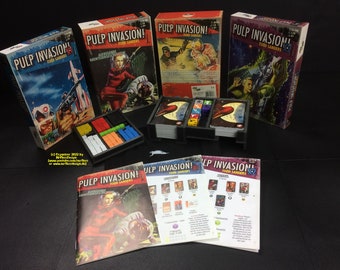 Pulp Invasion!® Organizer - Blueprint (english) compatible with this board game (.pdf).