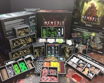 Nemesis Lockdown® Organizer - Blueprint (english) compatible with this board game incl. Stretch Goals (.pdf)