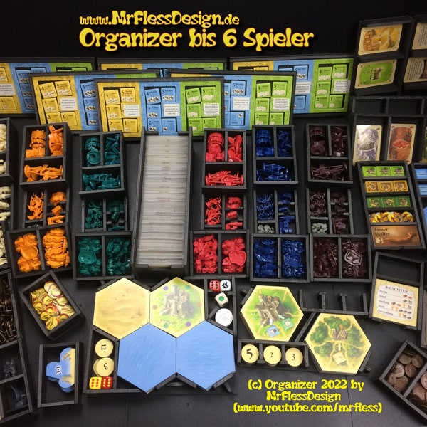 Organizer - Blueprint (german) compatible with Catan® & Expansions (.pdf) up to 6 players