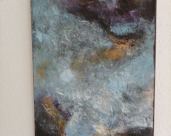 オリジナルアクリル絵画、抽象画（W 50 cm x H 70 cm）、手描き - Etsy
