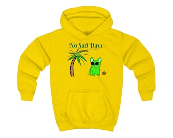 Felpa con cappuccio per bambini - No Sad Days - Piccolo francese triste - Bulldog francese