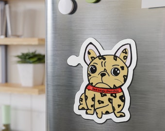 Magnete - Piccolo francese triste - Leopardo - Bulldog francese