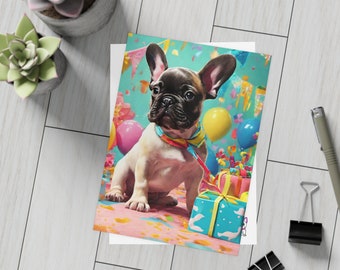 Invito a una festa - Compleanno o doccia - Piccolo francese triste - Bulldog francese