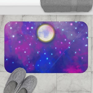 Bath Mat - Paris Nights - Sad Little Frenchie - French Bulldog