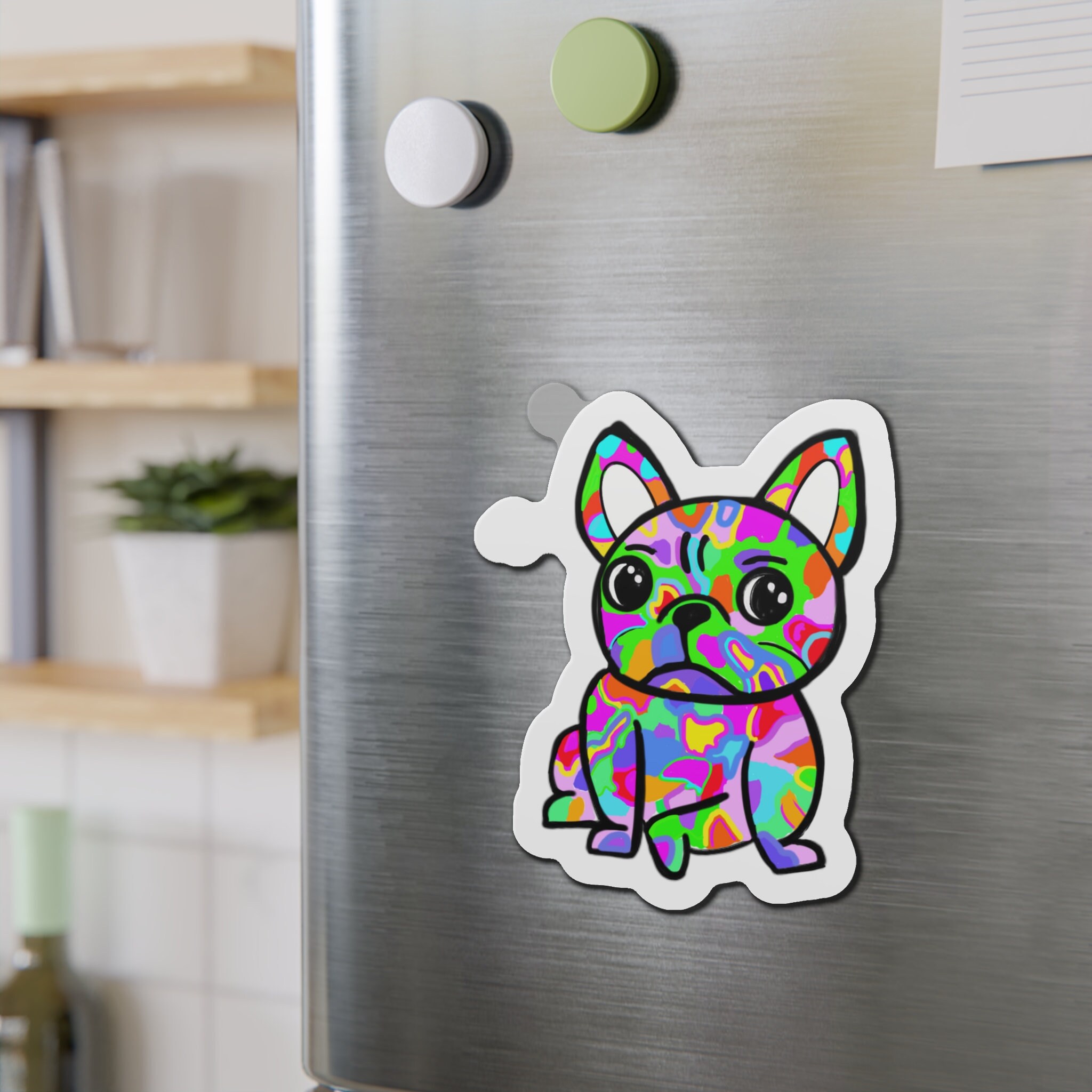 ユウ Magnet - Multicolor - Sad Little Frenchie - French Bulldog