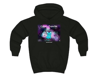 Felpa con cappuccio per bambini - Galaxy - Sad Little Frenchie
