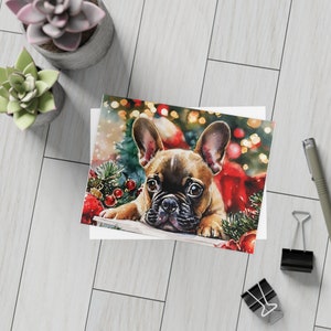 Karte - Happy Holidays - Sad Little Frenchie - Französische Bulldogge