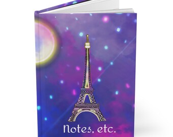 Agenda con diario con copertina rigida - Notti di Parigi - Piccolo francese triste - Bulldog francese