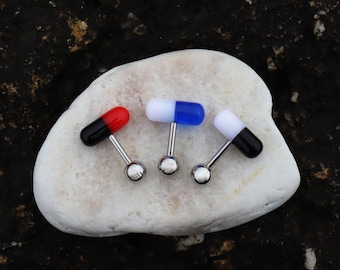 Piercing - pill - piercing jewelry - different colors