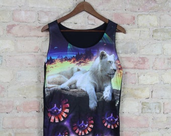 Tank top - one size - lion