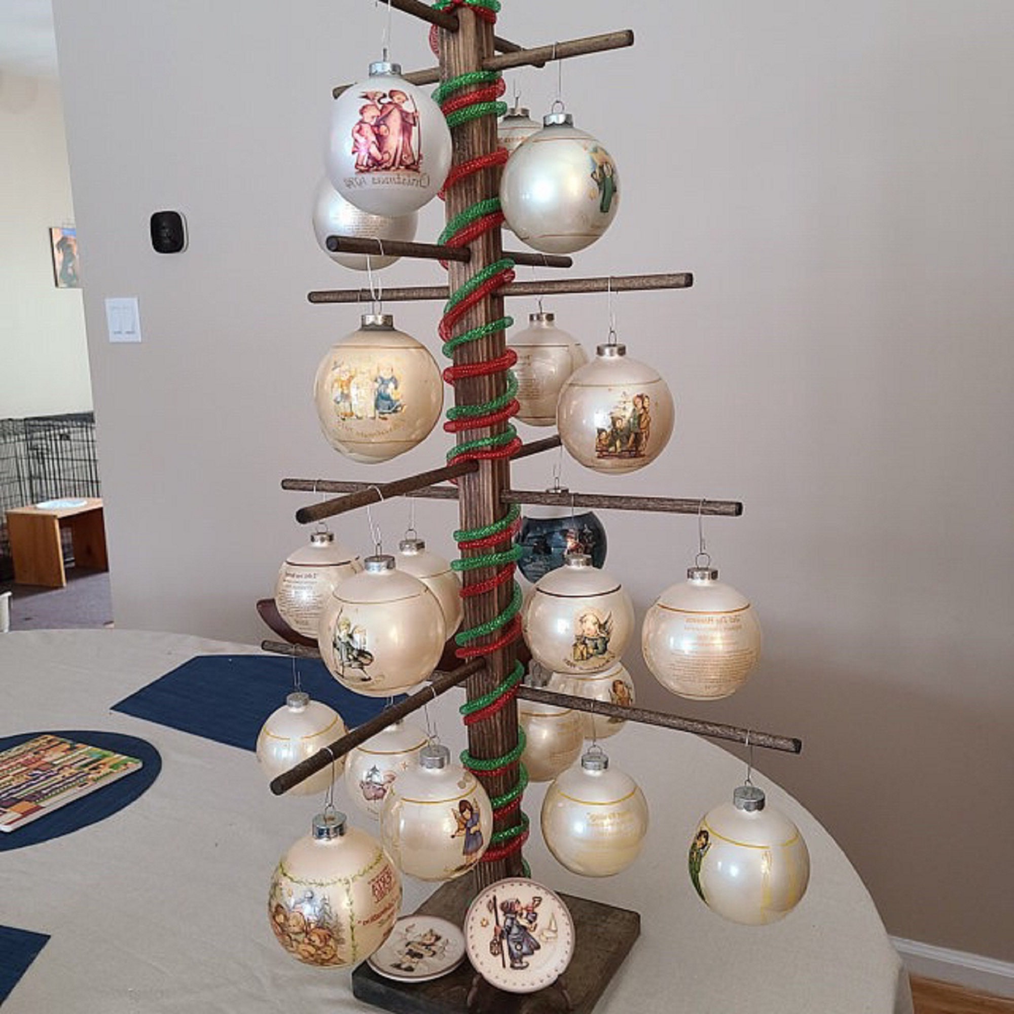 Hanging ornament display Christmas tree Etsy
