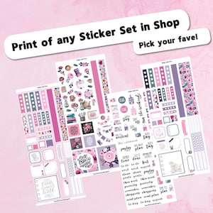Hobonichi Weeks or Cousin Planner Weekly Sticker Kit, Journal Sticker, Watercolor Planner Sticker, Planner Sticker