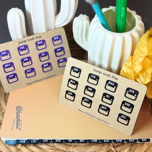 Months Page Marker Bookmark Tabs for Planners, Notebooks, Journals - 20+ Colors