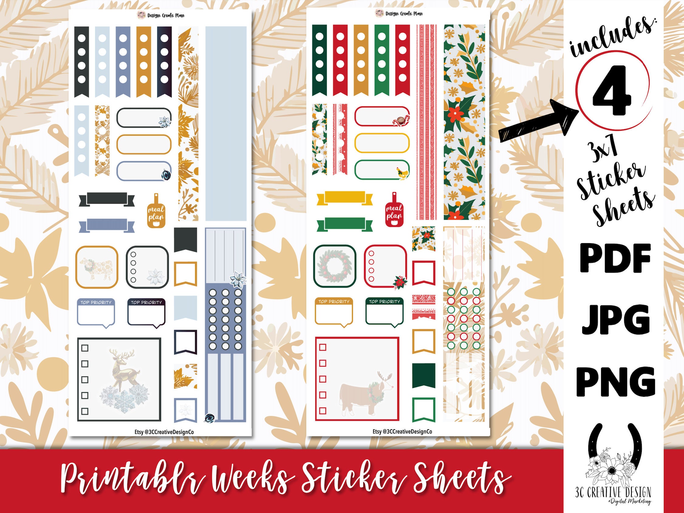 Hobonichi Weeks Printable Planner Stickers: Print &amp; Cut - Etsy