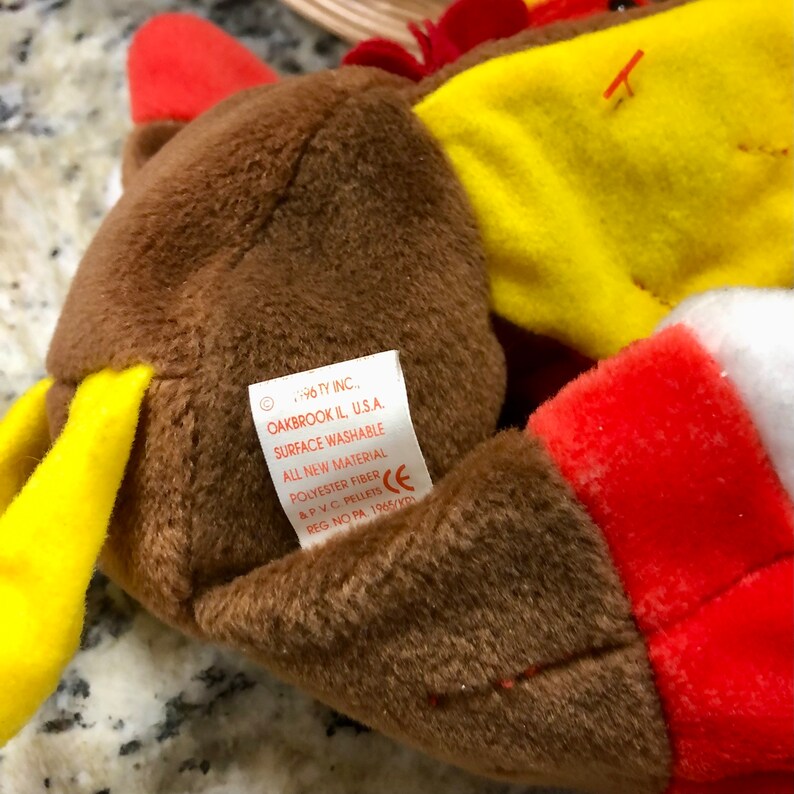 RARE Gobbles Beanie Baby, Retired, With Errors Etsy